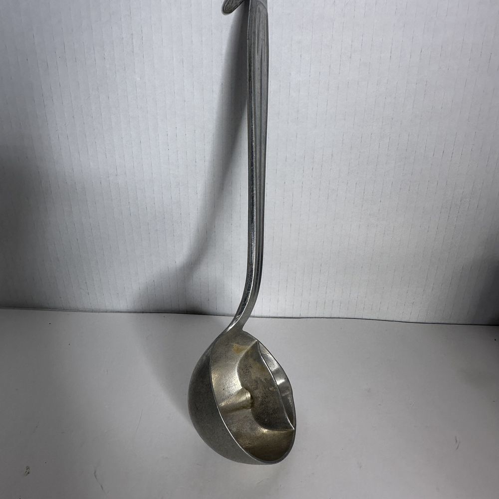 WESTMARK Fat Off Silver Aluminum Ladle‎ Fat Skimmer Spoon Fett-Weg Germany 11" - Picture 3 of 4